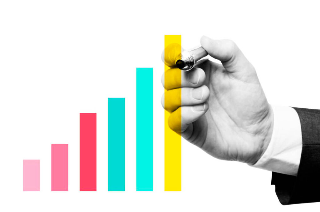grafico de crescimento para as empresas